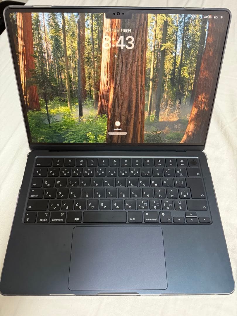 【美品】MacBook Air M2 ミッドナイト　8GBメモリ　512GB