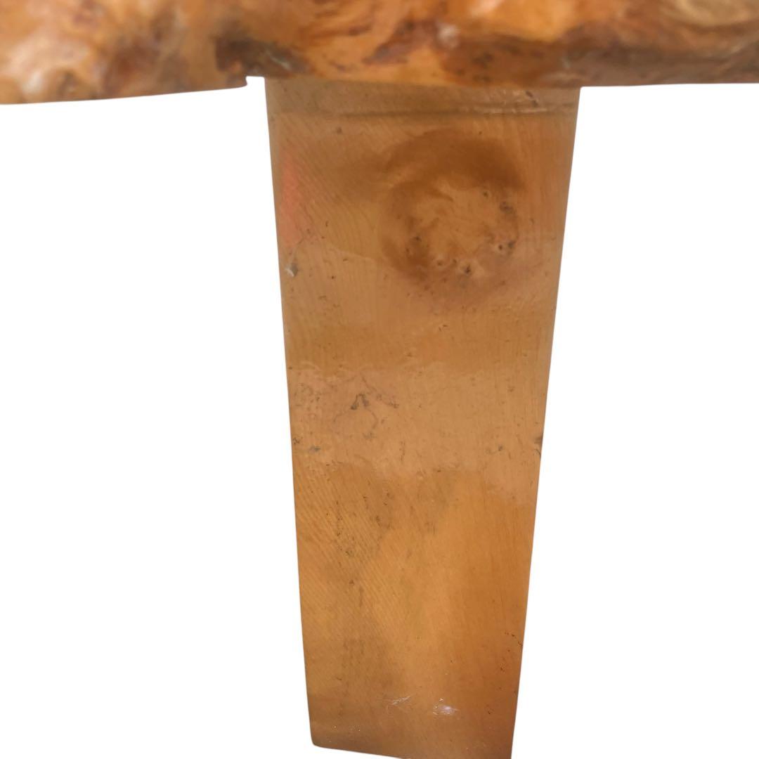 高級　一枚板　テーブル　瘤杢　重厚感のあるデザイン　座卓　花台　飾り台　天然木