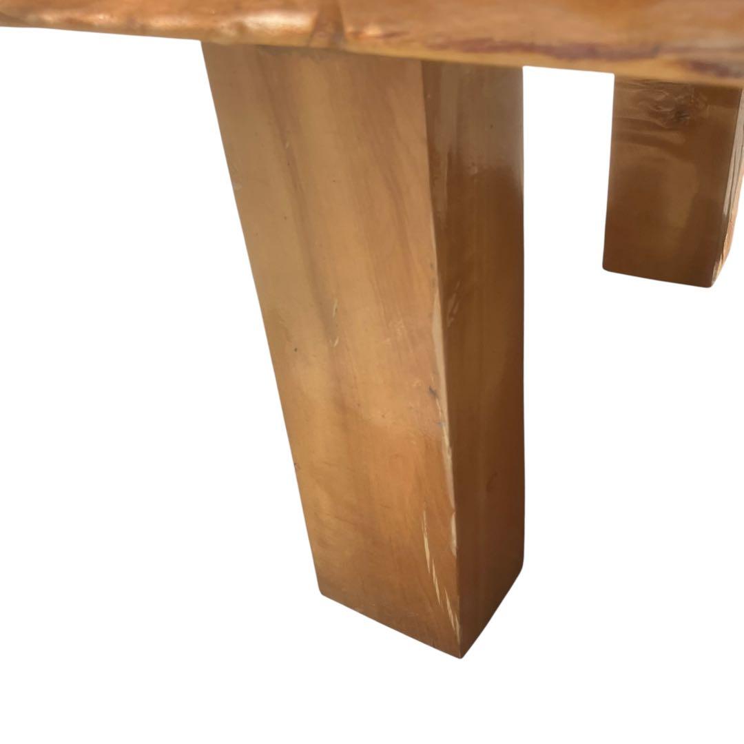 高級　一枚板　テーブル　瘤杢　重厚感のあるデザイン　座卓　花台　飾り台　天然木