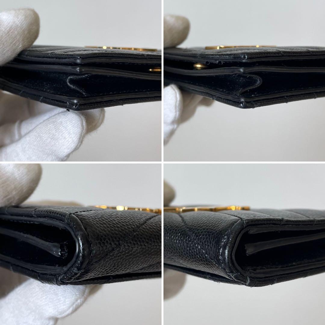 【極美品】サンローラン 名刺入れ カードケース モノグラム 黒 596323