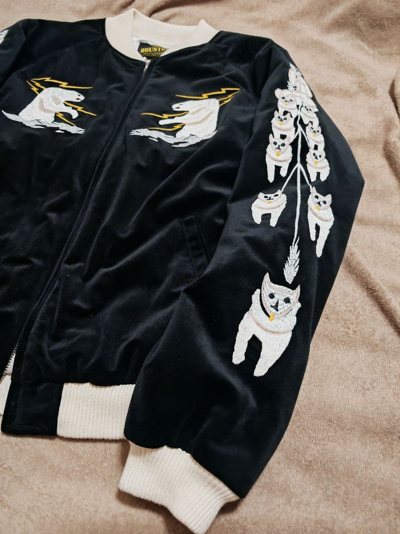 HOUSTON USA アラスカ 日本限定 別珍 スカジャン unisex