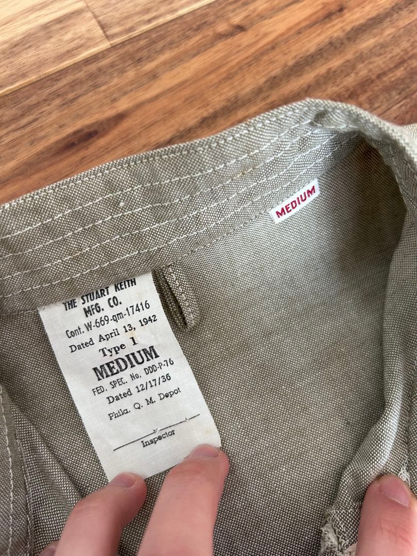 US army スリーピングシャツ　40s アメリカ軍　vintage