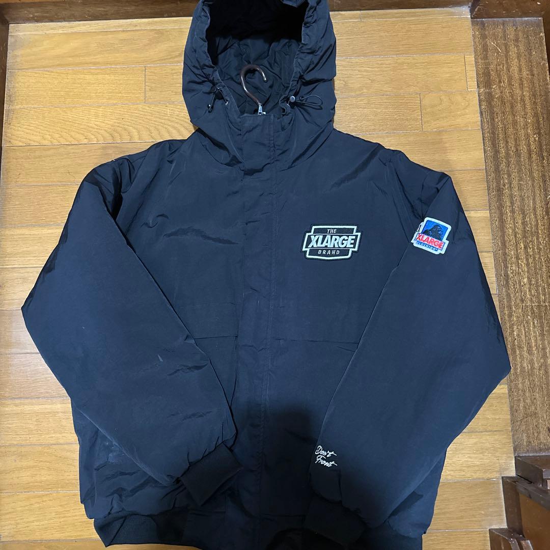 XLARGE フード付きナイロンジャケット 黒