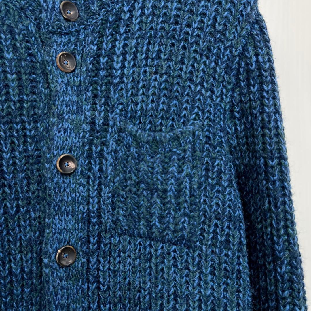 Drumohr ハイネック ローゲージ アルパカウール セーター カーディガン