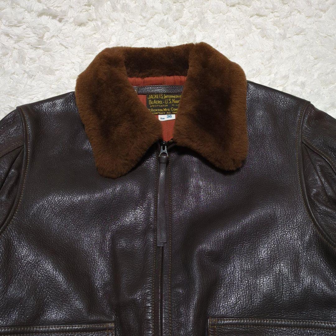 Buzz Rickson's♦G-1 ゴートスキン フライトジャケット 茶 36