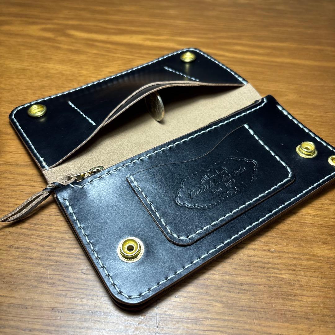 ラムショベ　2層ロング　フリーポケット付き　糸 ホワイト