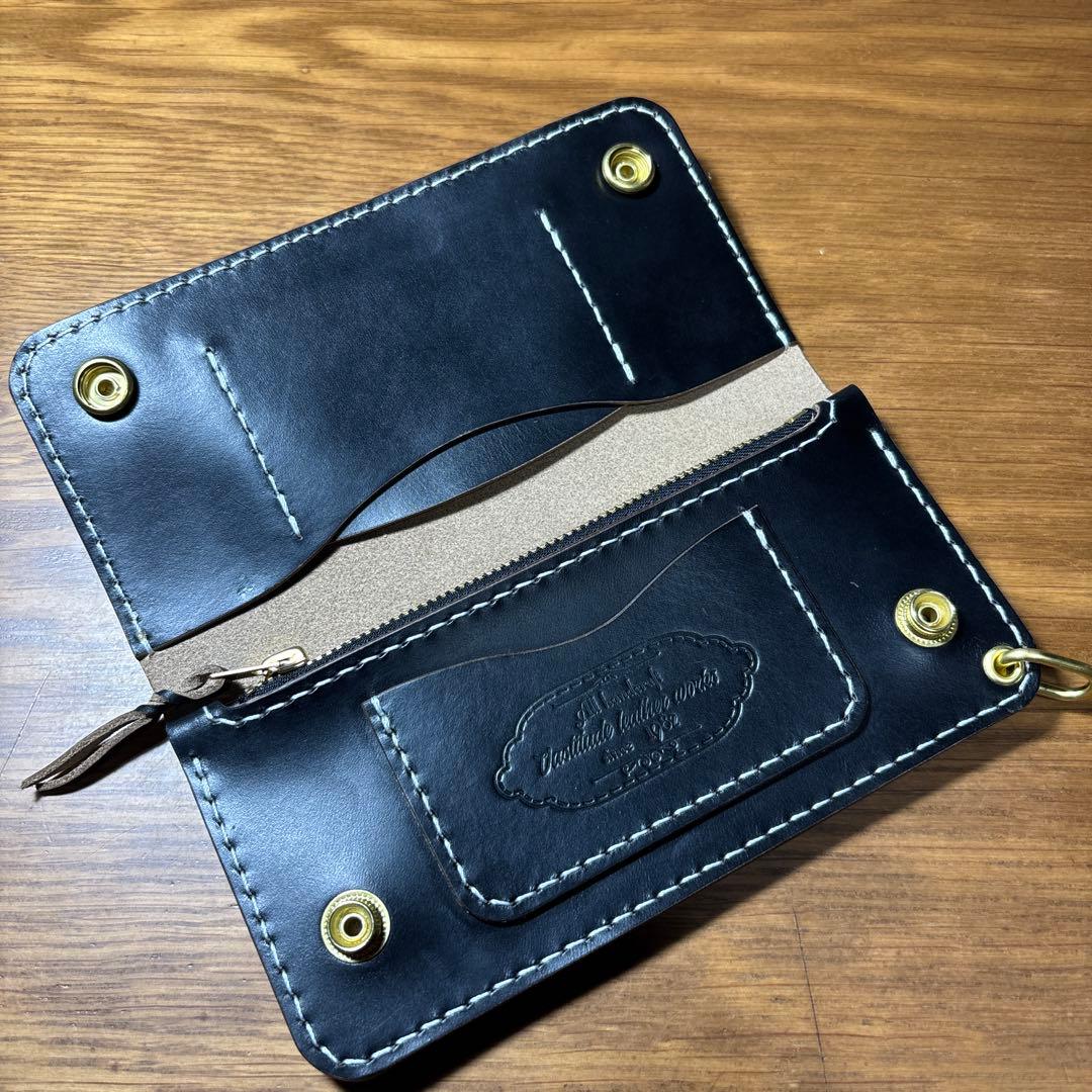 ラムショベ　2層ロング　フリーポケット付き　糸 ホワイト