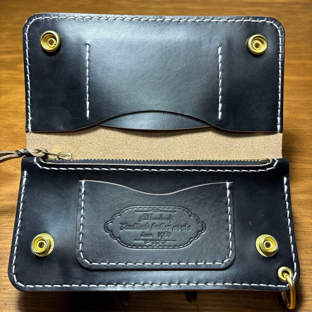 ラムショベ　2層ロング　フリーポケット付き　糸 ホワイト