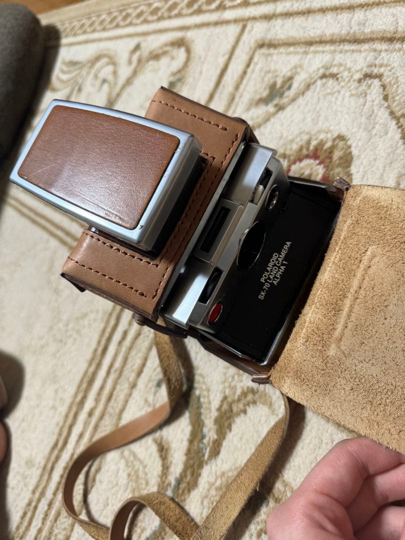 Polaroid SX-70 フィルムカメラ レザーケース付き