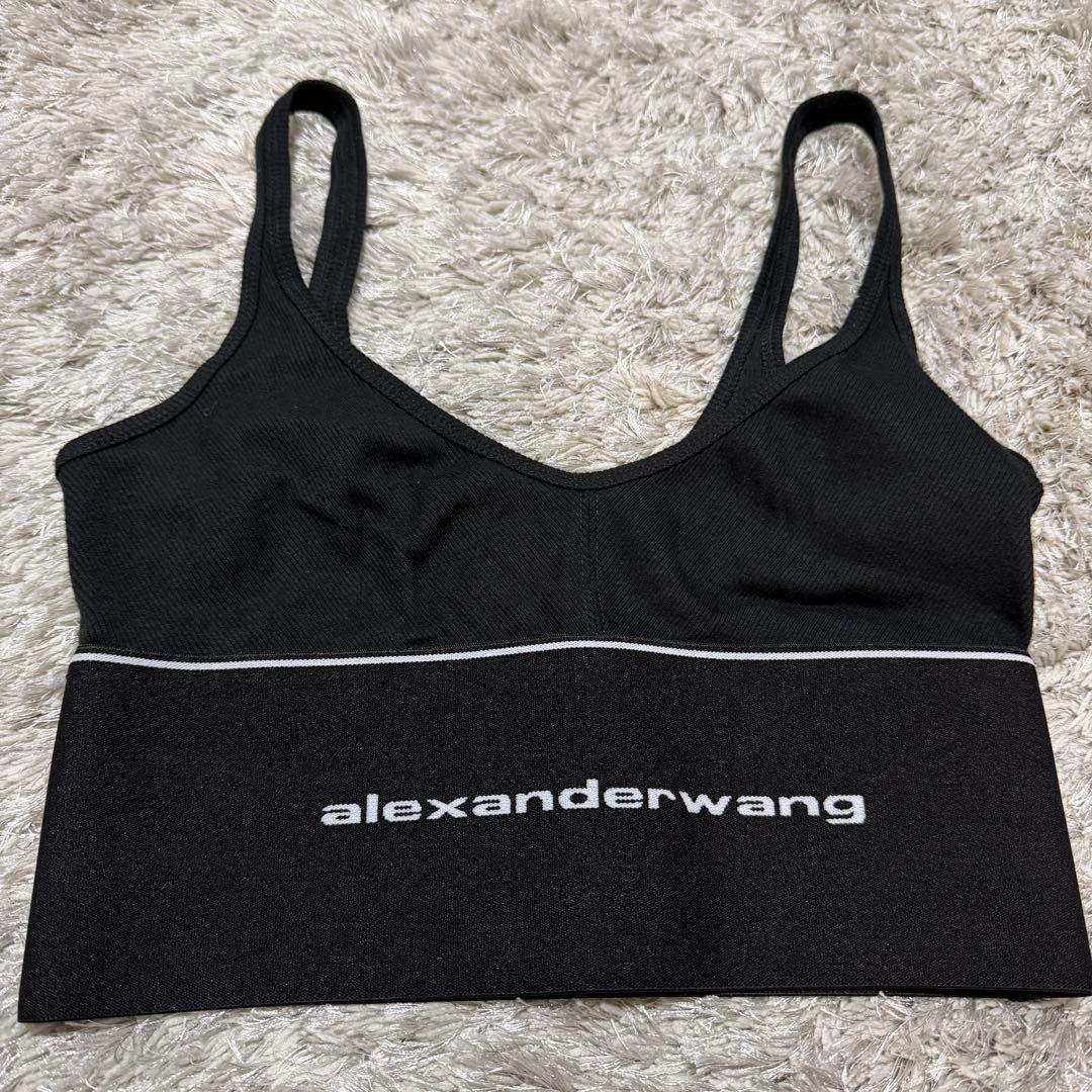 alexanderwang ブラック クロップドブラトップ
