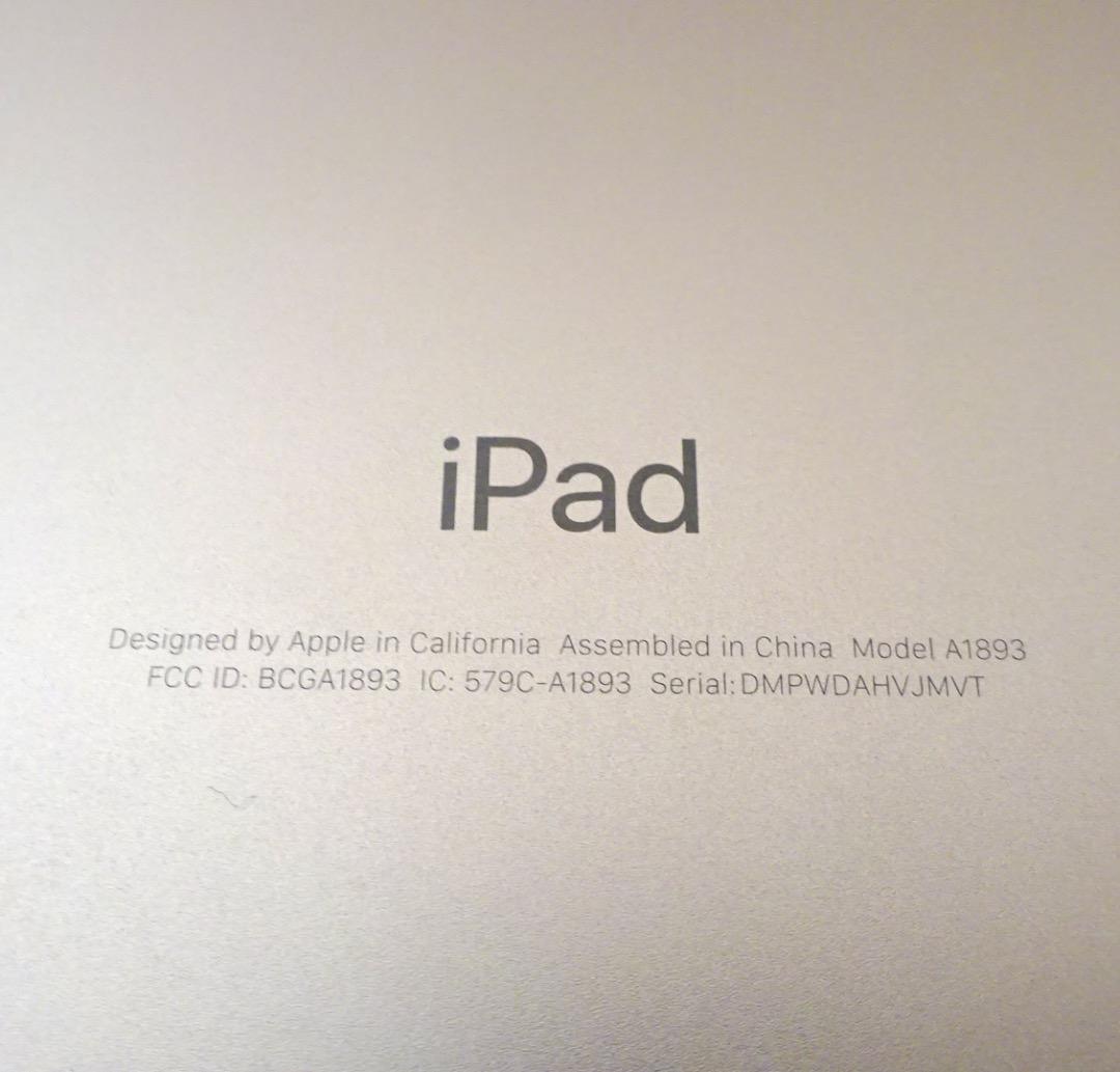 Apple iPad A1893(第6世代) Wi-Fiモデル 128GB