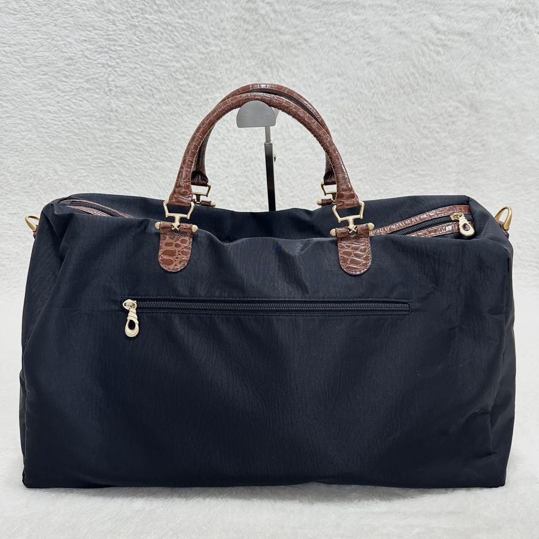 美品◎BALENCIAGA バレンシアガ BB ボストンバッグ クロコ型押し