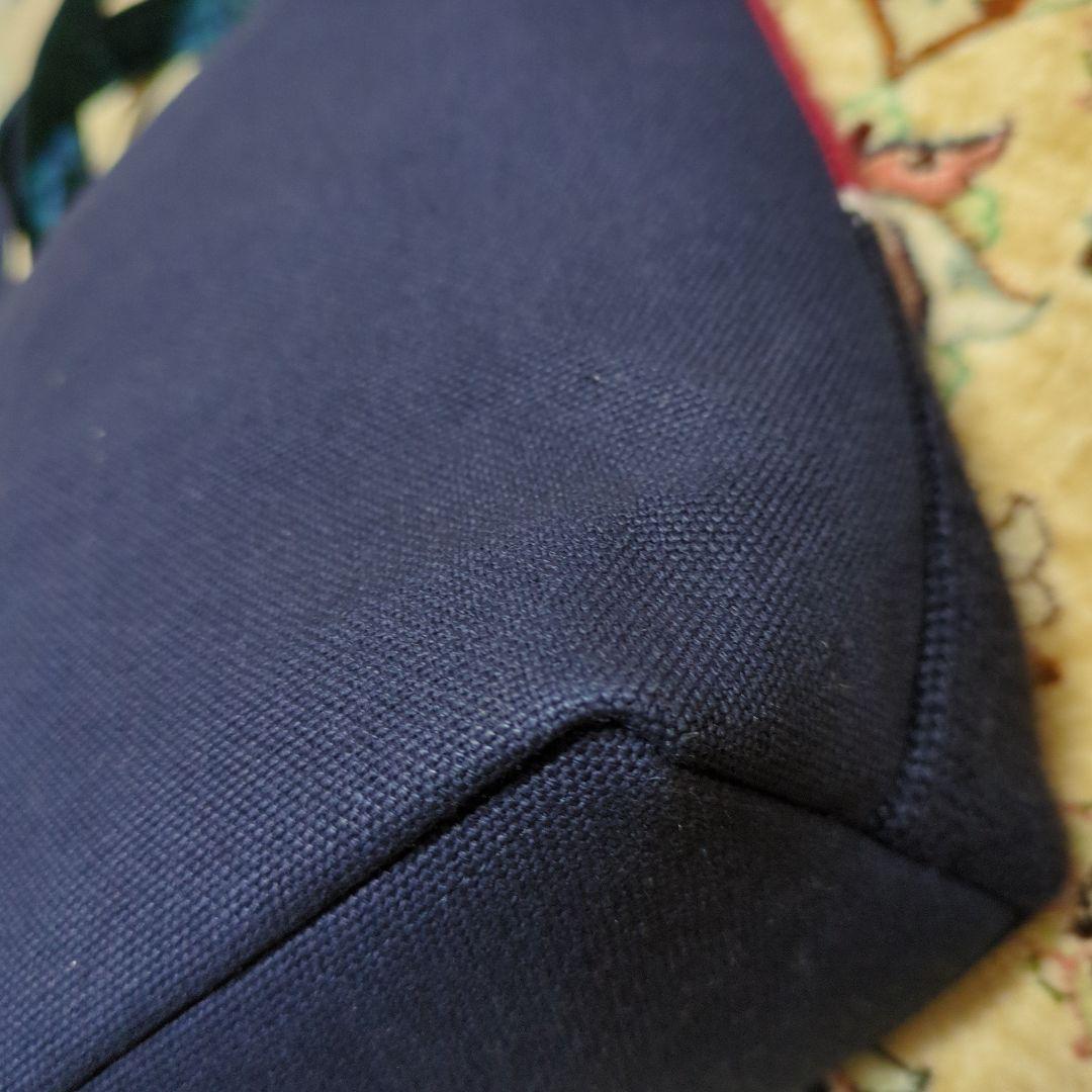 ファミリア、インターシャ編みバッグ 正規品、美品、連休セール