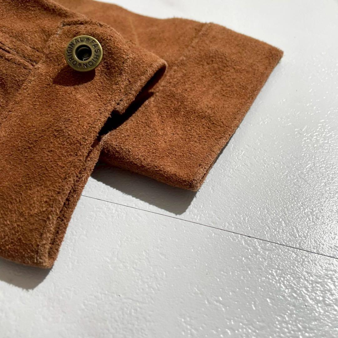 【未使用◦タグ付き✨】Alpenrose レザージャケット スウェード 茶 L