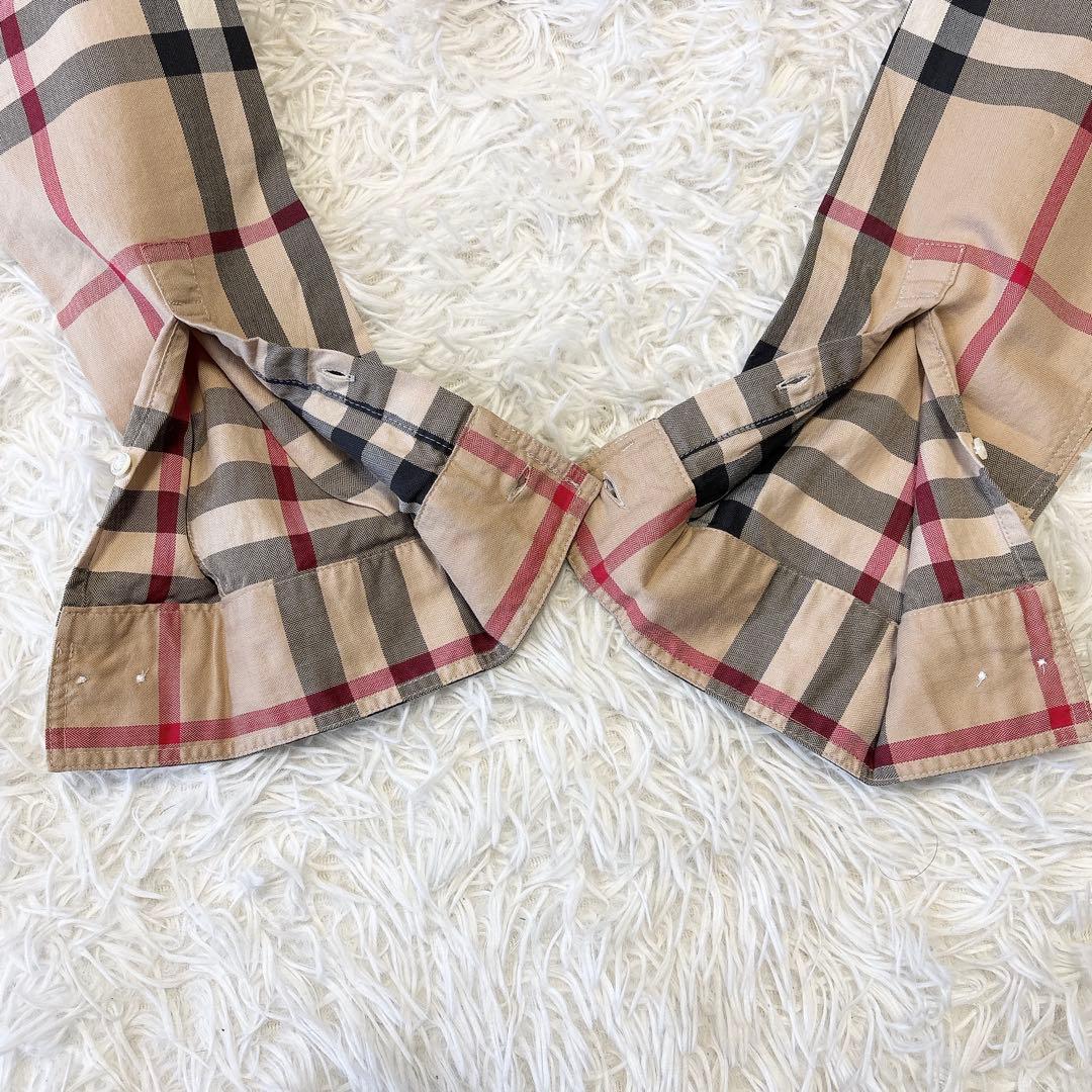 美品✨BURBERRY LONDON バーバリー メガチェックシャツ ベージュM