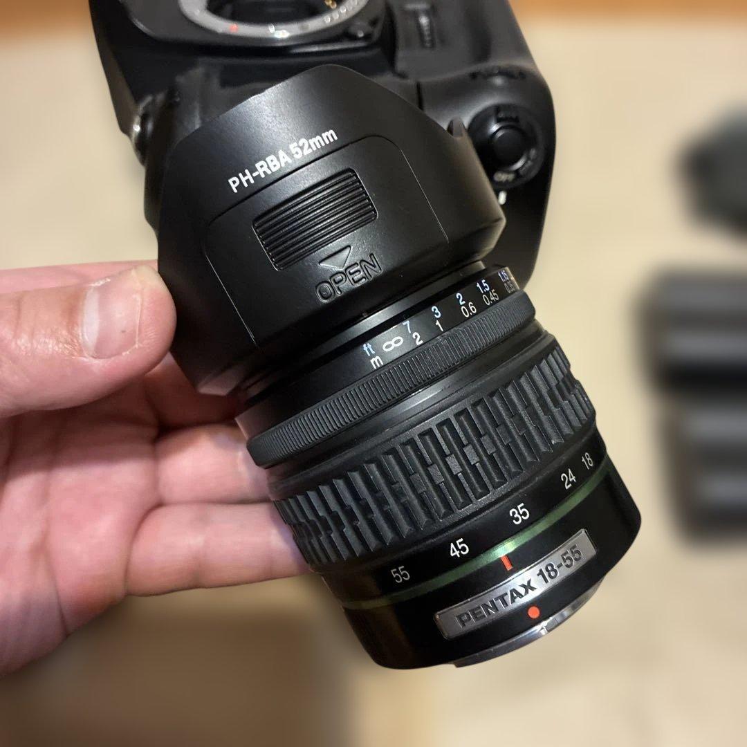 PENTAX K10D レンズ バッテリーグリップ付き