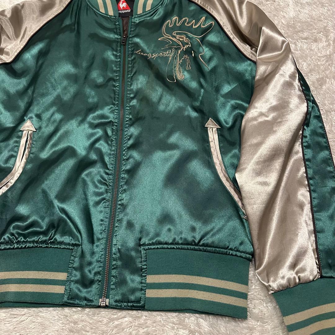 ルコック　スカジャン　ジャケット　スーベニア　メンズ　サイズM 刺繍　ロゴ