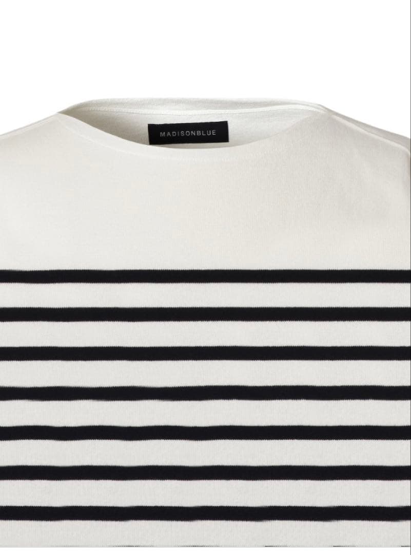 【MADISONBLUE 】BORDER BOAT NECK