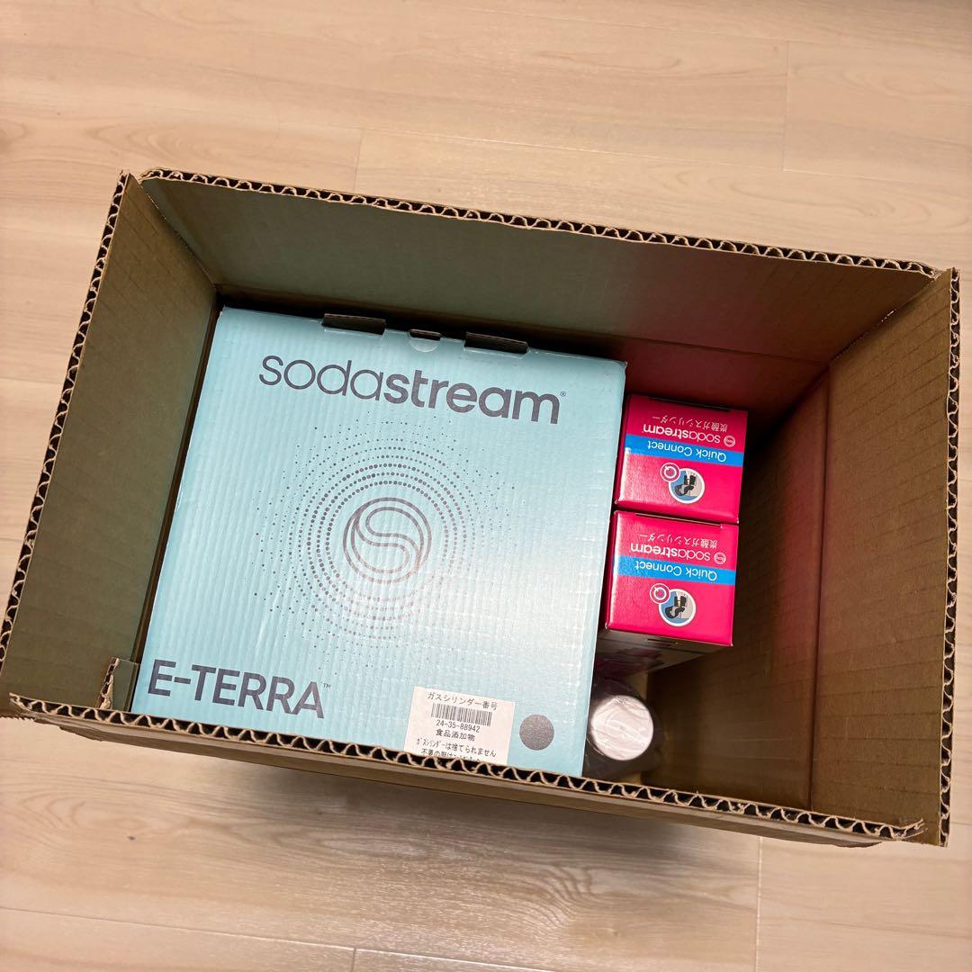 【新品】ソーダストリーム E-TERRA ガスシリンダー増量特別セット