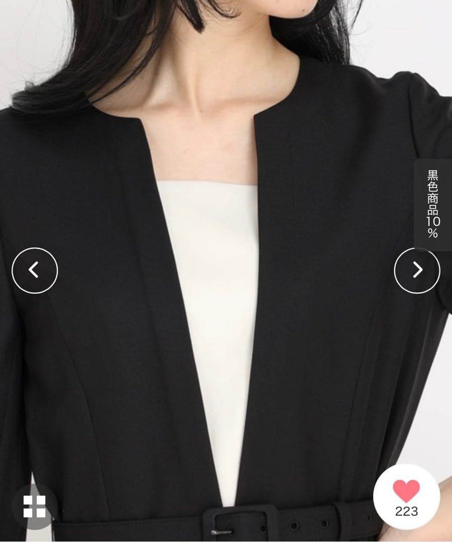 未使用　日本製　ストロベリーフィールズ センタープリーツワンピース　卒園入学式