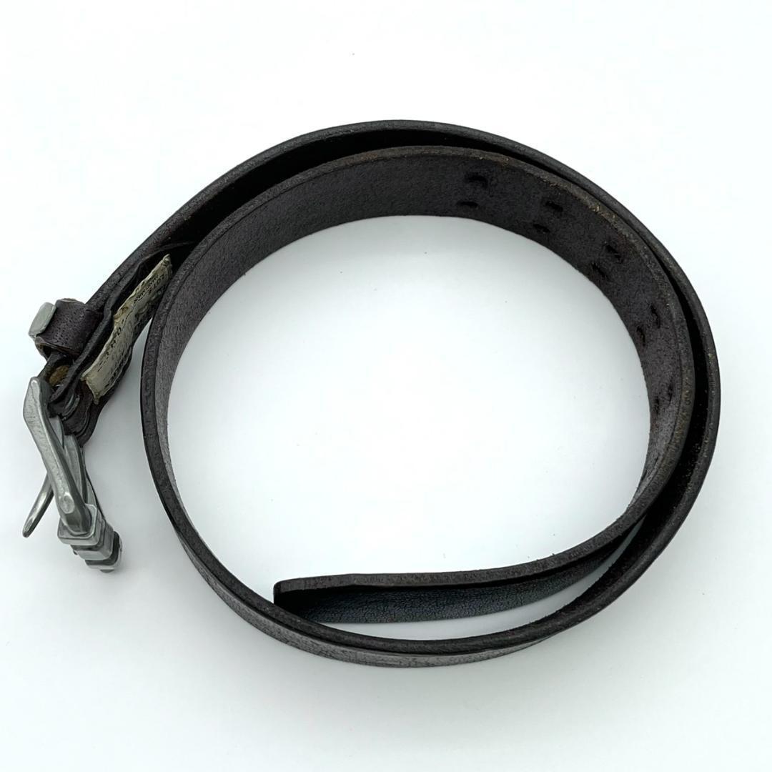 ヴィンテージワークス ベルト シルバーバックル ブラウン 茶 本革 レザー