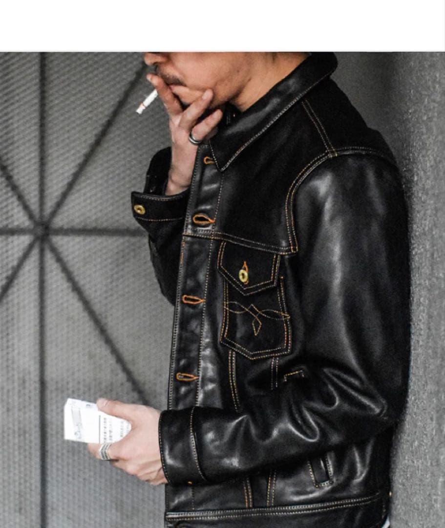 レザー　トラッカージャケット　ホースハイド