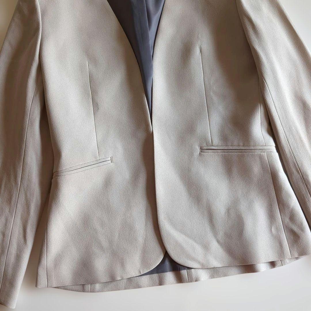 グリーンレーベルリラクシング パンツスーツ セットアップ カラーレス 38