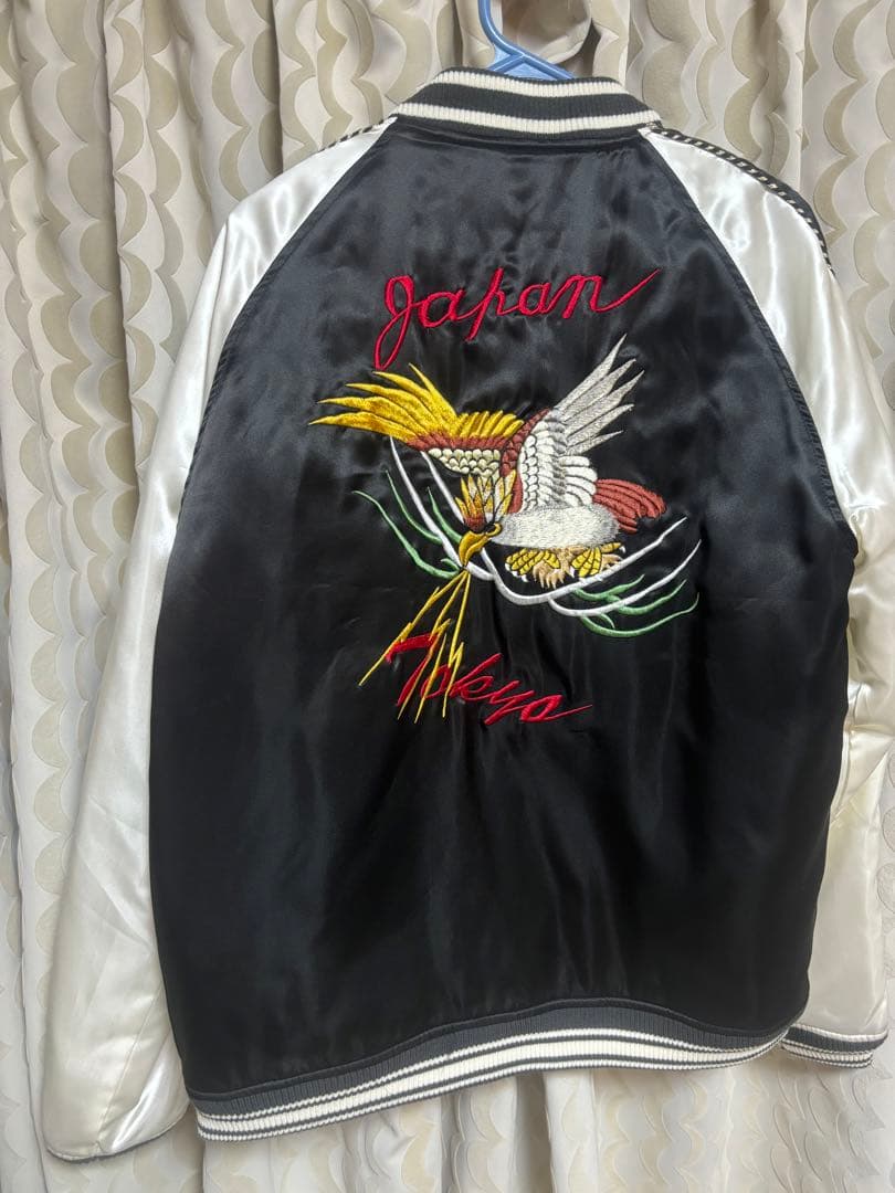 スカジャン 鷹刺繍 日本デザイン