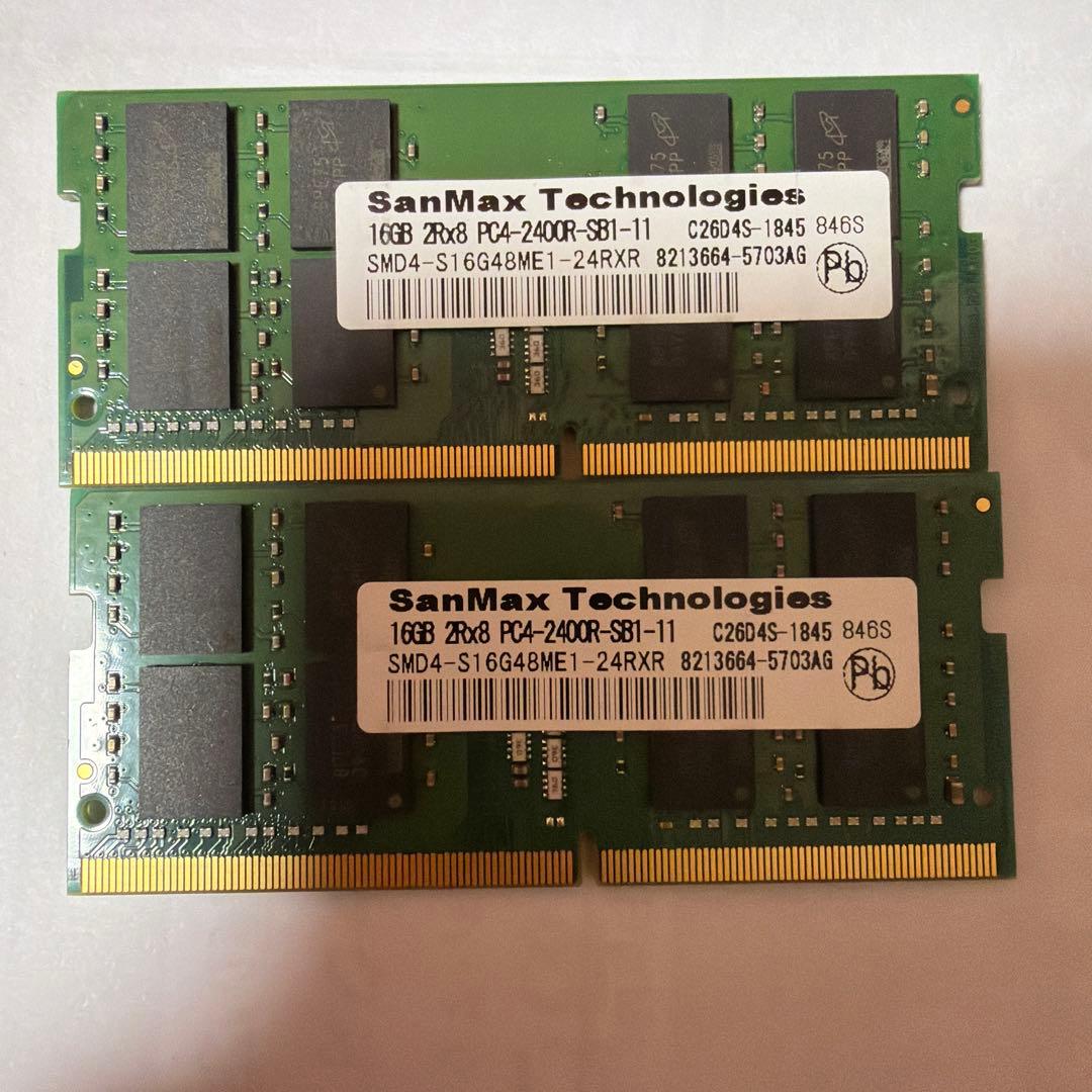 SanMax 16GB DDR4 2400MHz 2枚32GB