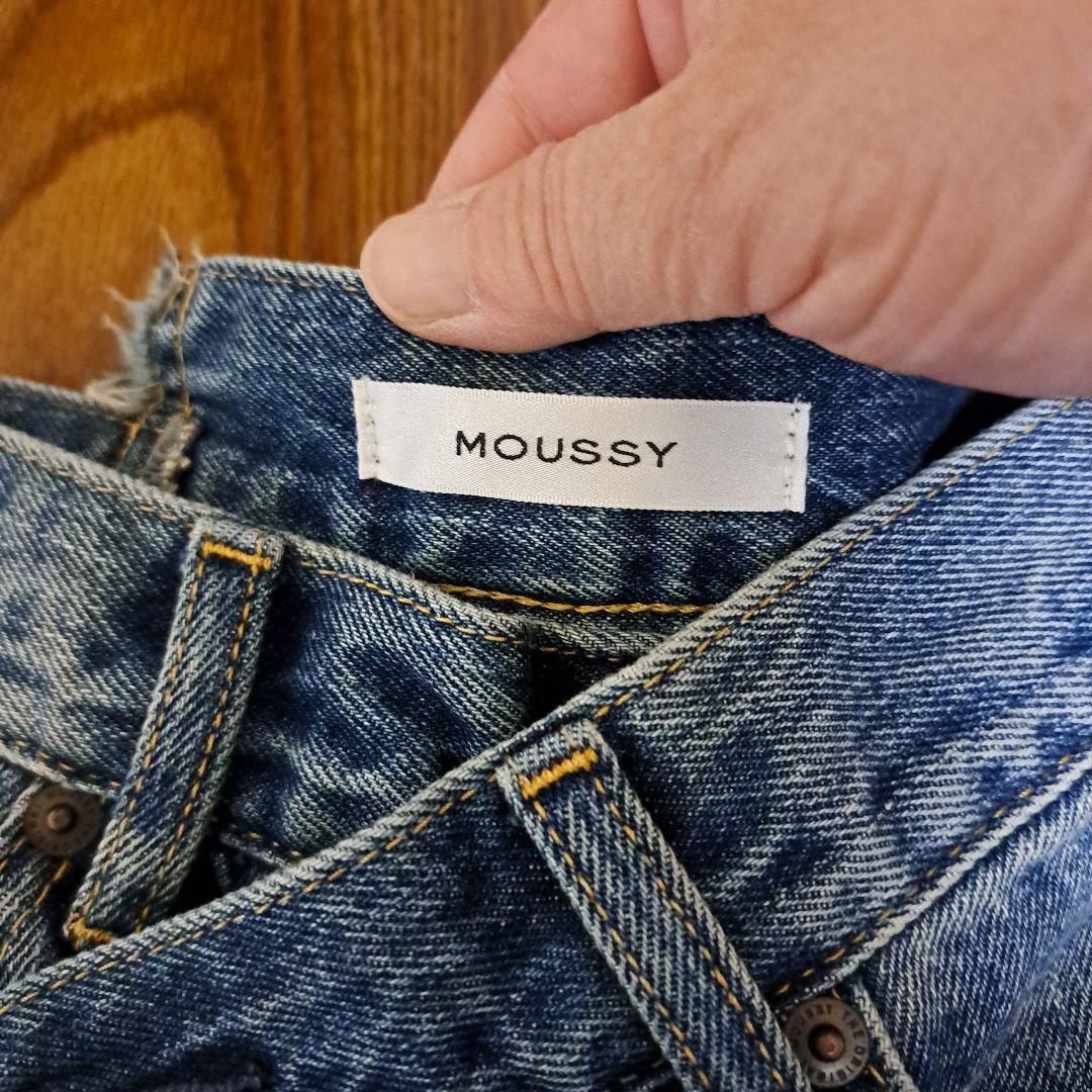 MOUSSY　クロスウエストワイドストレート