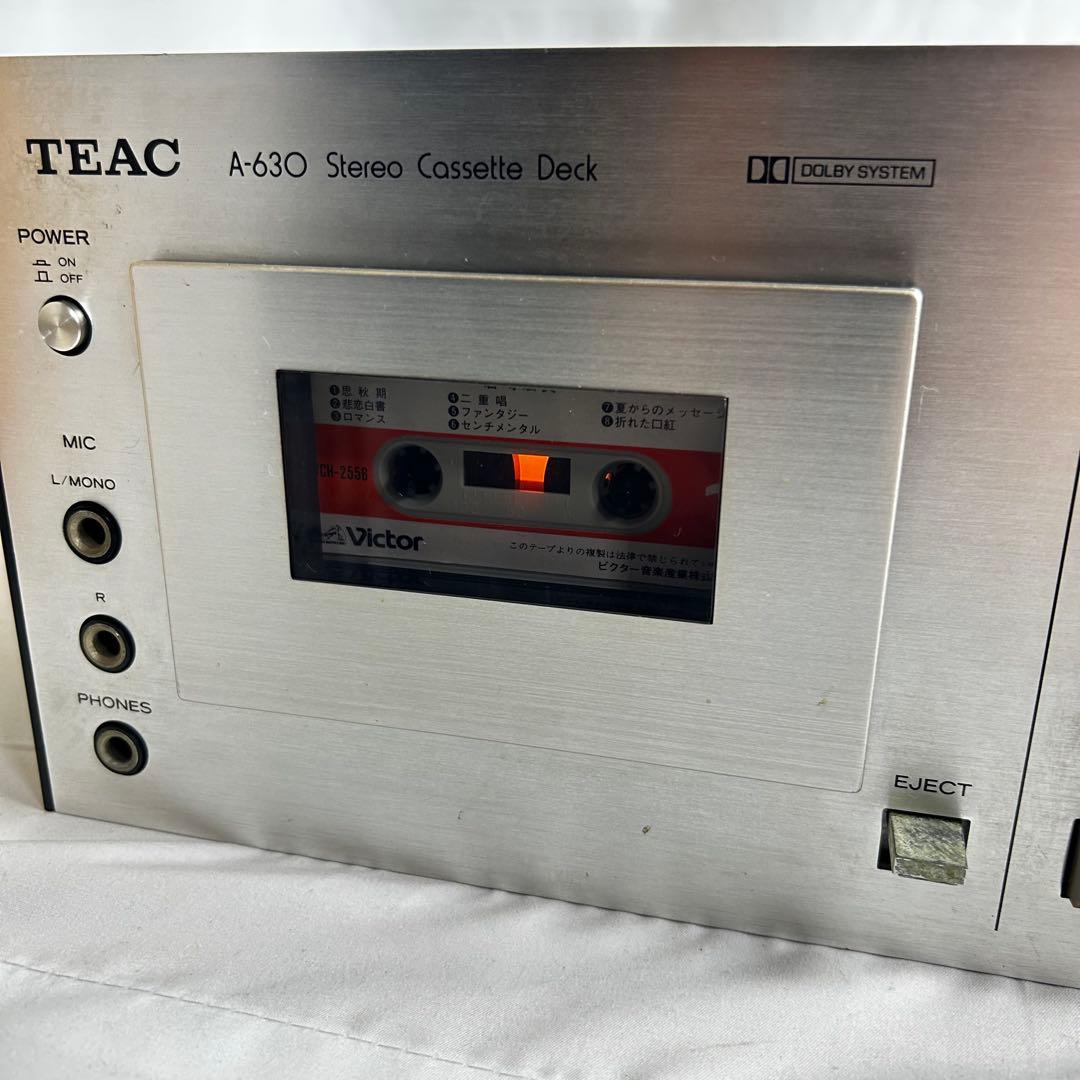 TEAC A-630 ステレオカセットデッキ