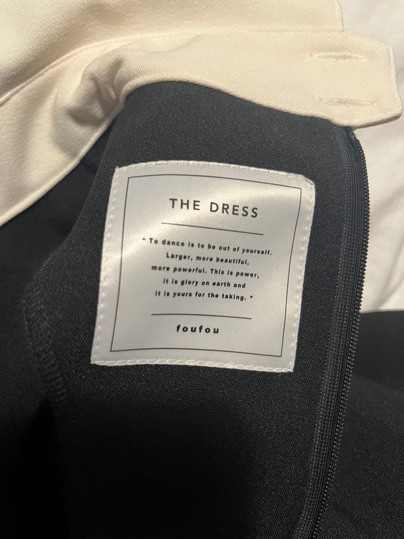 foufou フーフー バイカラー ミニドレス