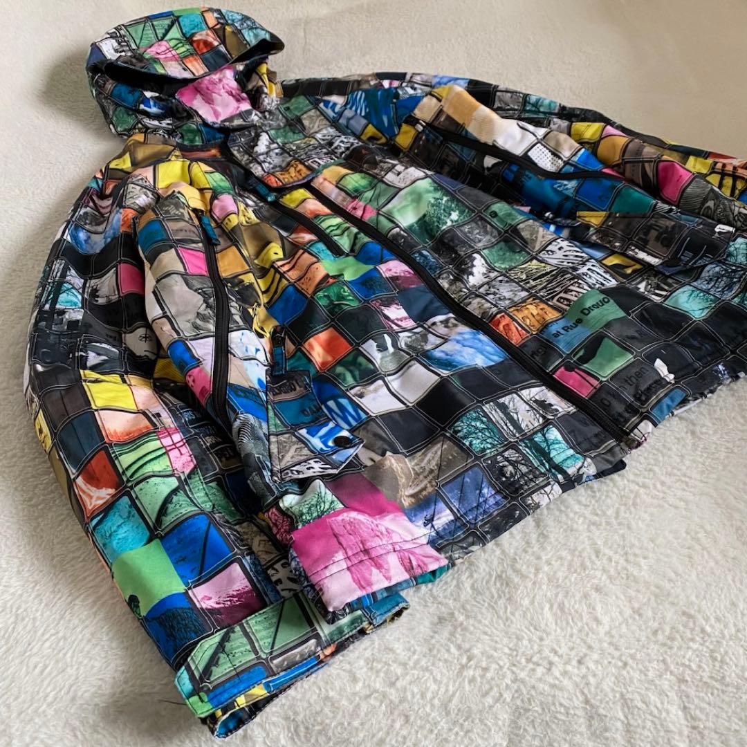 Oakley y2k スノーボードウェア　ジャケット　ピクセル　マルチカラー　M