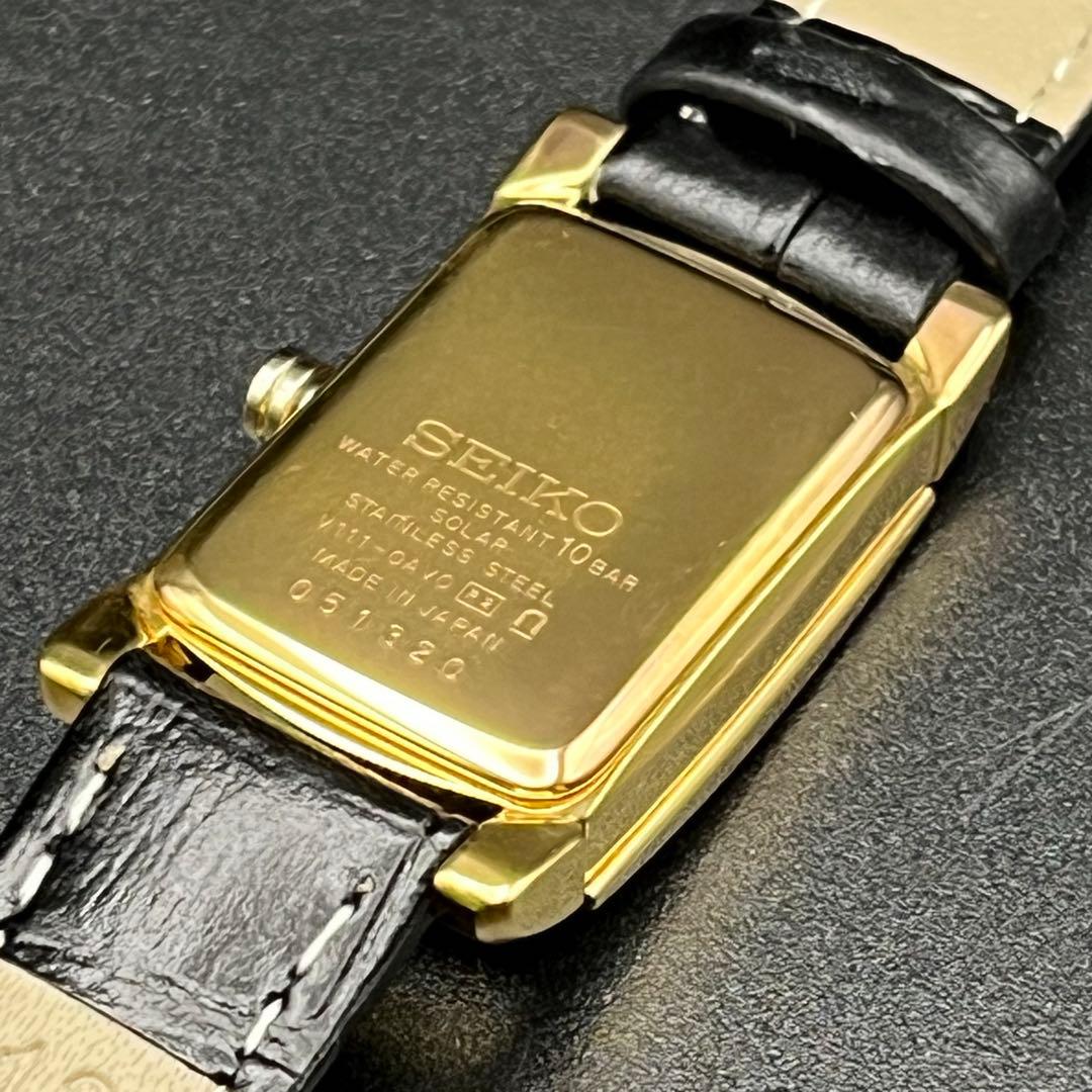 稼動 腕時計　SEIKO セイコー　ソーラー　レディース　新品ベルト　D78