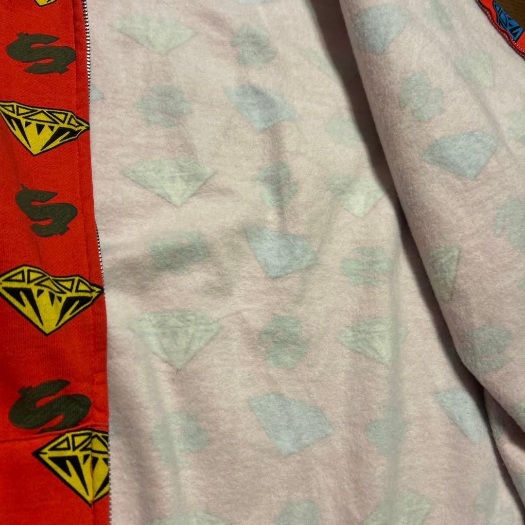 専用‼️billionaire boys club ダイヤモンド柄フルジップ