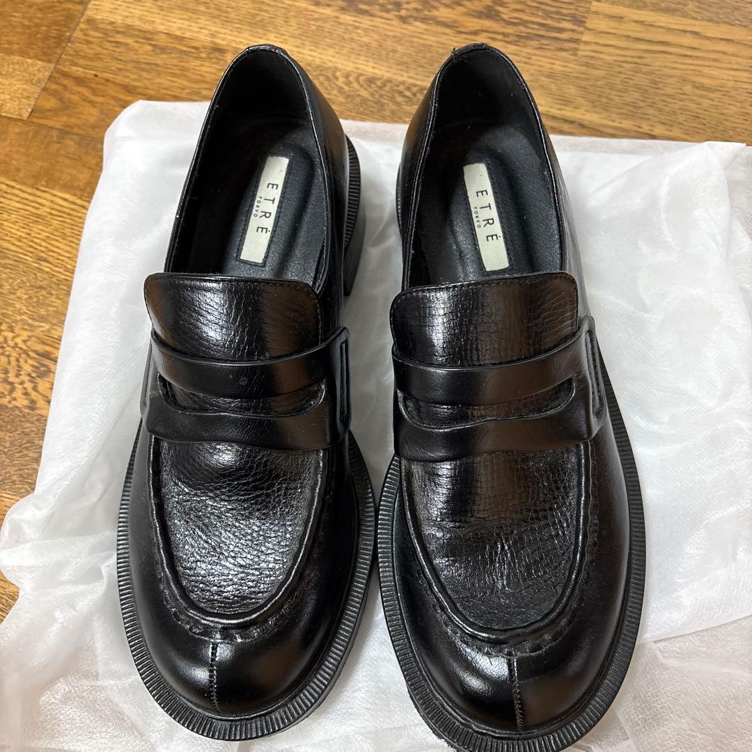 【ぽんた】ETRE TOKYO ボリュームソールローファー37