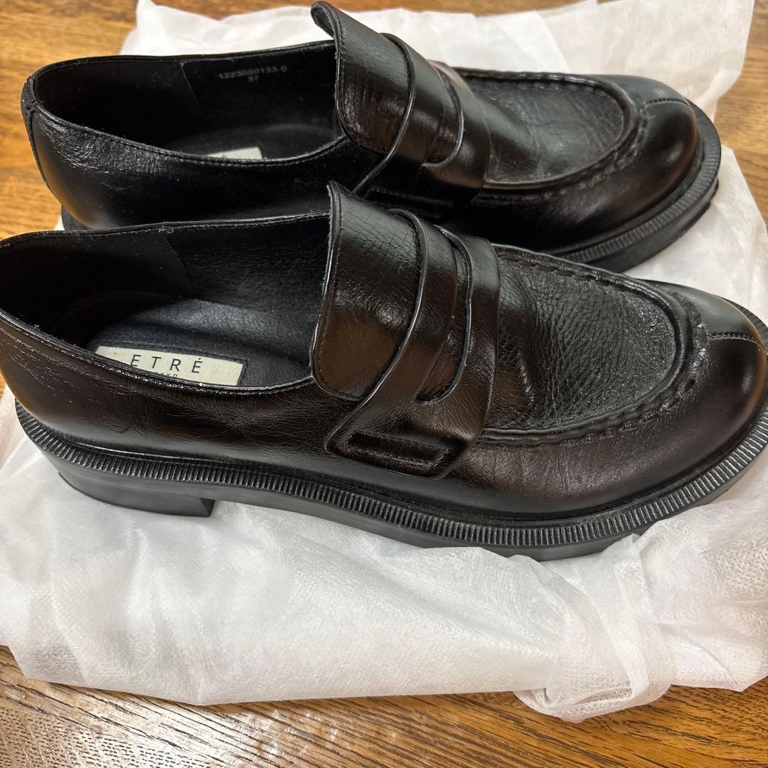 【ぽんた】ETRE TOKYO ボリュームソールローファー37