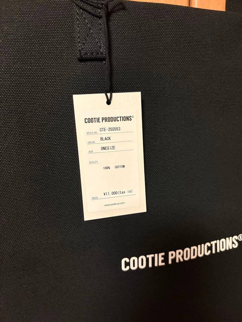バッグ COOTIE Canvas Tote Bag CTE-25S553