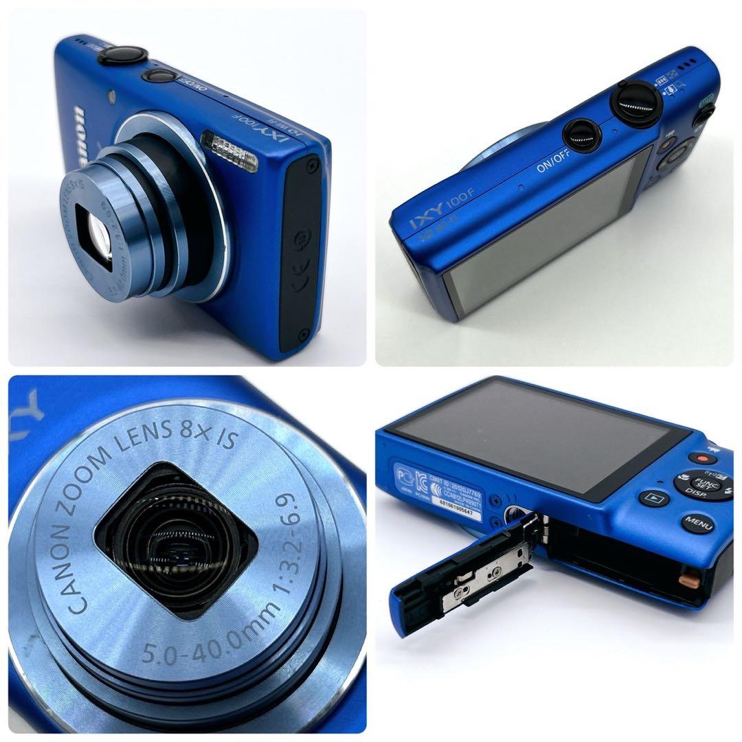 Canon キャノン IXY イクシー 100F デジカメ ブルー 充電器