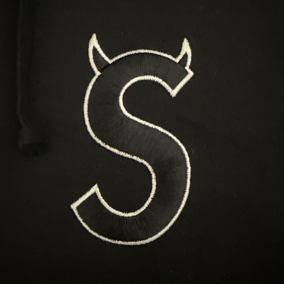Supreme S Logo Hooded Sweatshirt ツノBlack