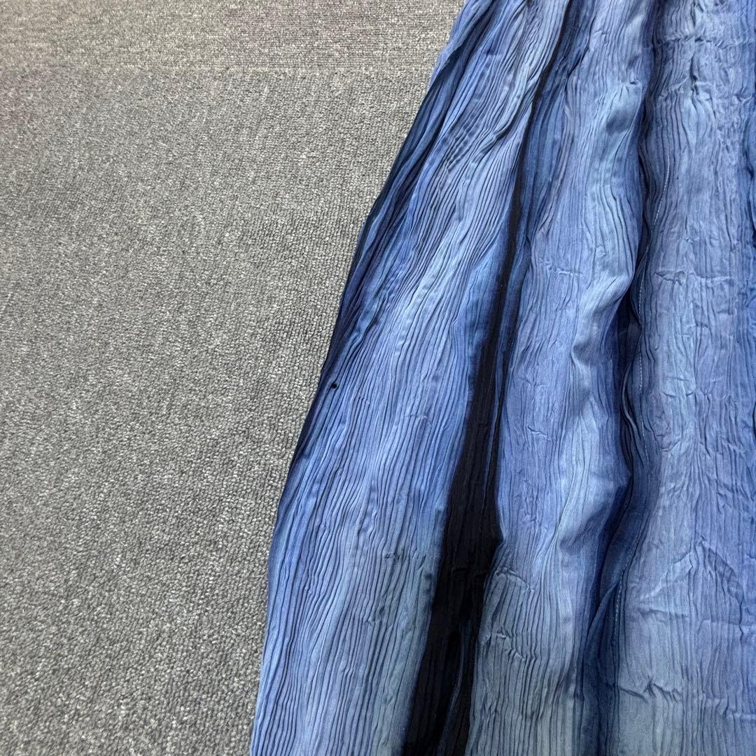 ISSEY MIYAKE FETE グラデーション プリーツスカート ブルー