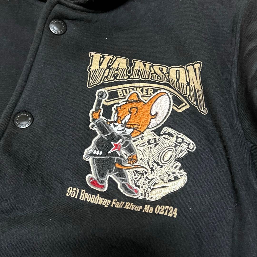 vanson トムとジェリー　コラボ　スタジャン　カモフラ　M