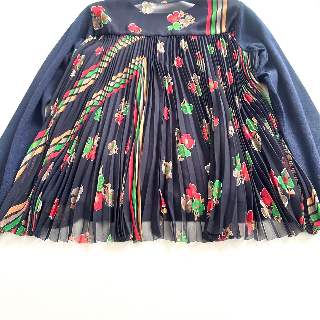 Sacai サカイ　バックプリーツニット