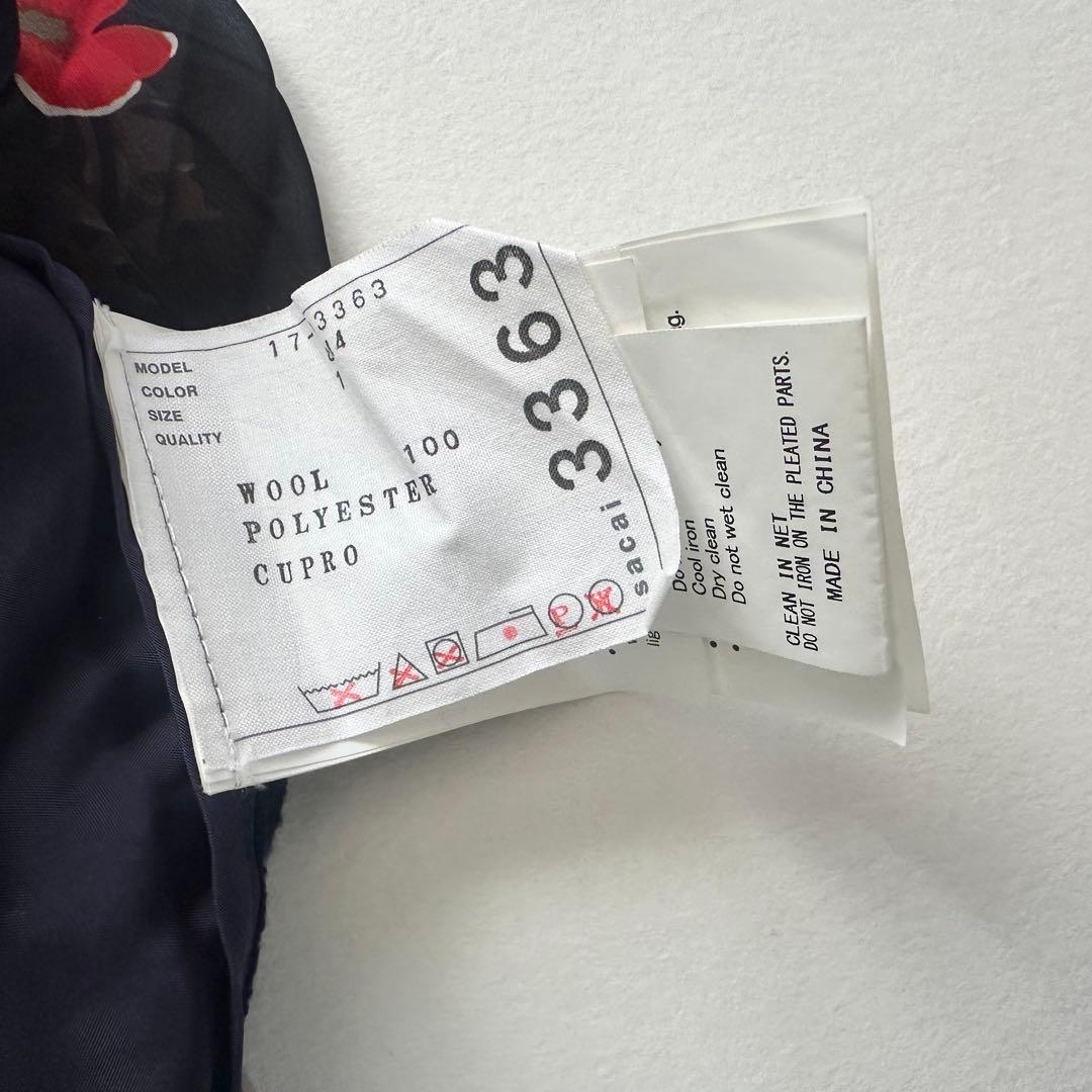 Sacai サカイ　バックプリーツニット