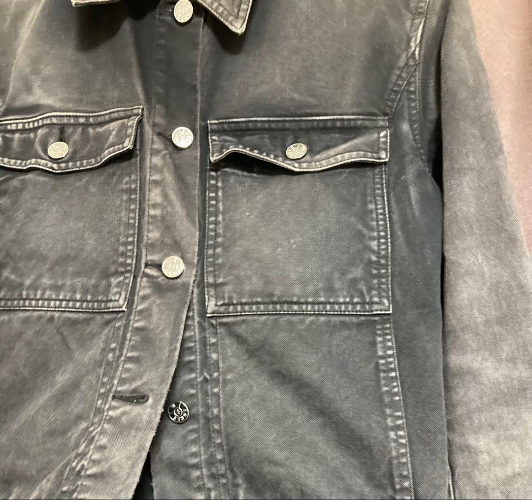 90s agnès b. denim jacket gray