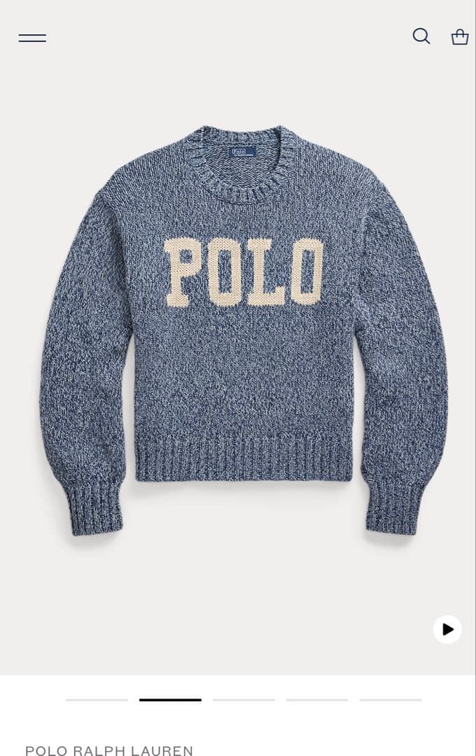 ¥47,300 ポロラルフローレン コットン セーター 新品未使用タグ付き