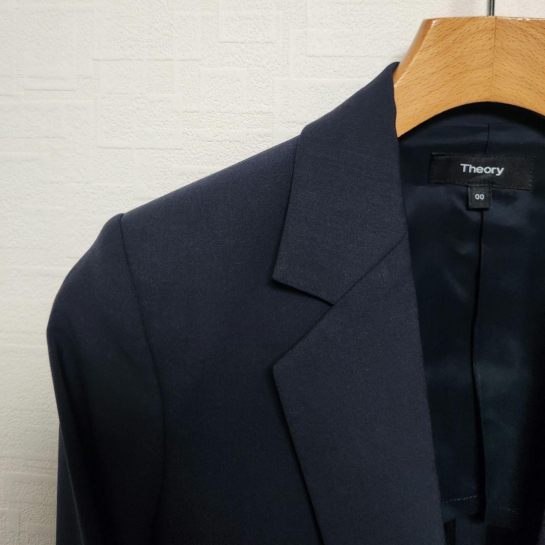 セオリー　レディース　パンツ　スーツ　セットアップ 　濃紺　ストレートパンツ