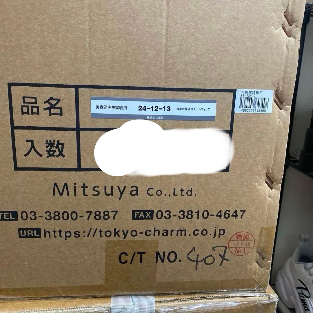 東京チャーム（株）三矢美容師国家試験 ウィッグ24-12-13 9個新品未使用