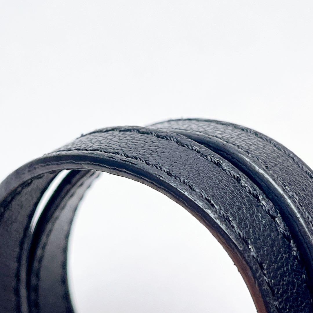 マルジェラ　レザー　ラップ　ブレスレット　留め具925