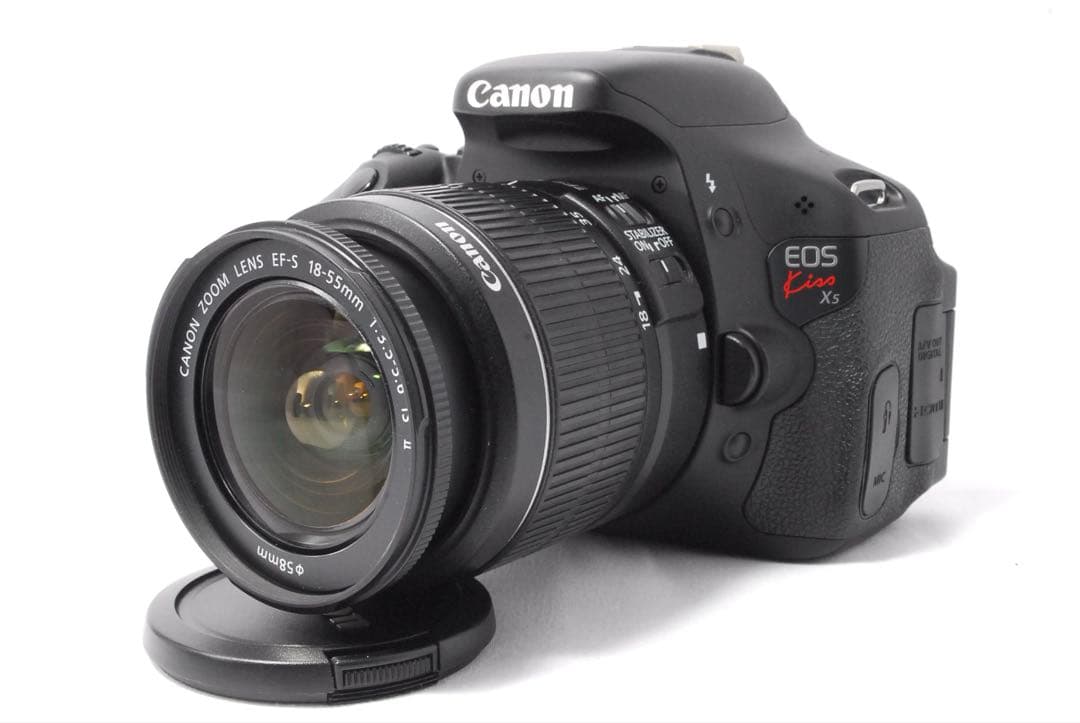 入門セット✨Wレンズ✨手ぶれ補正機能付き✨Canon EOS Kiss X5